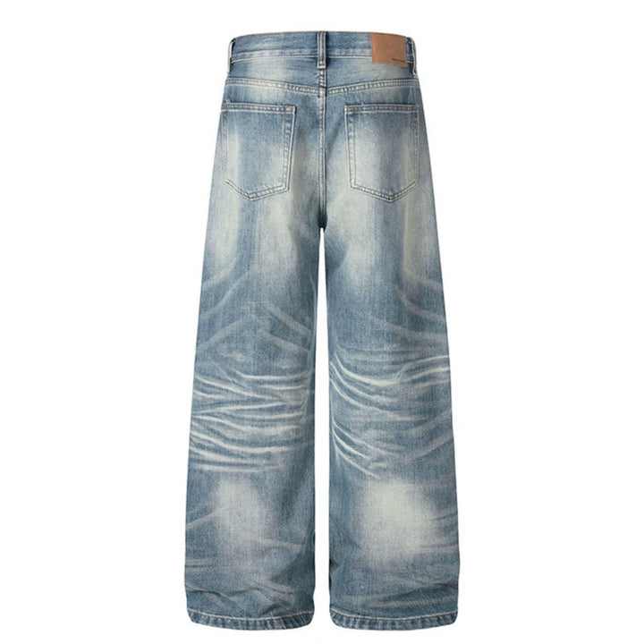 Women wide High-Waist Culotte Jeans with Used Effect Mune Fashion