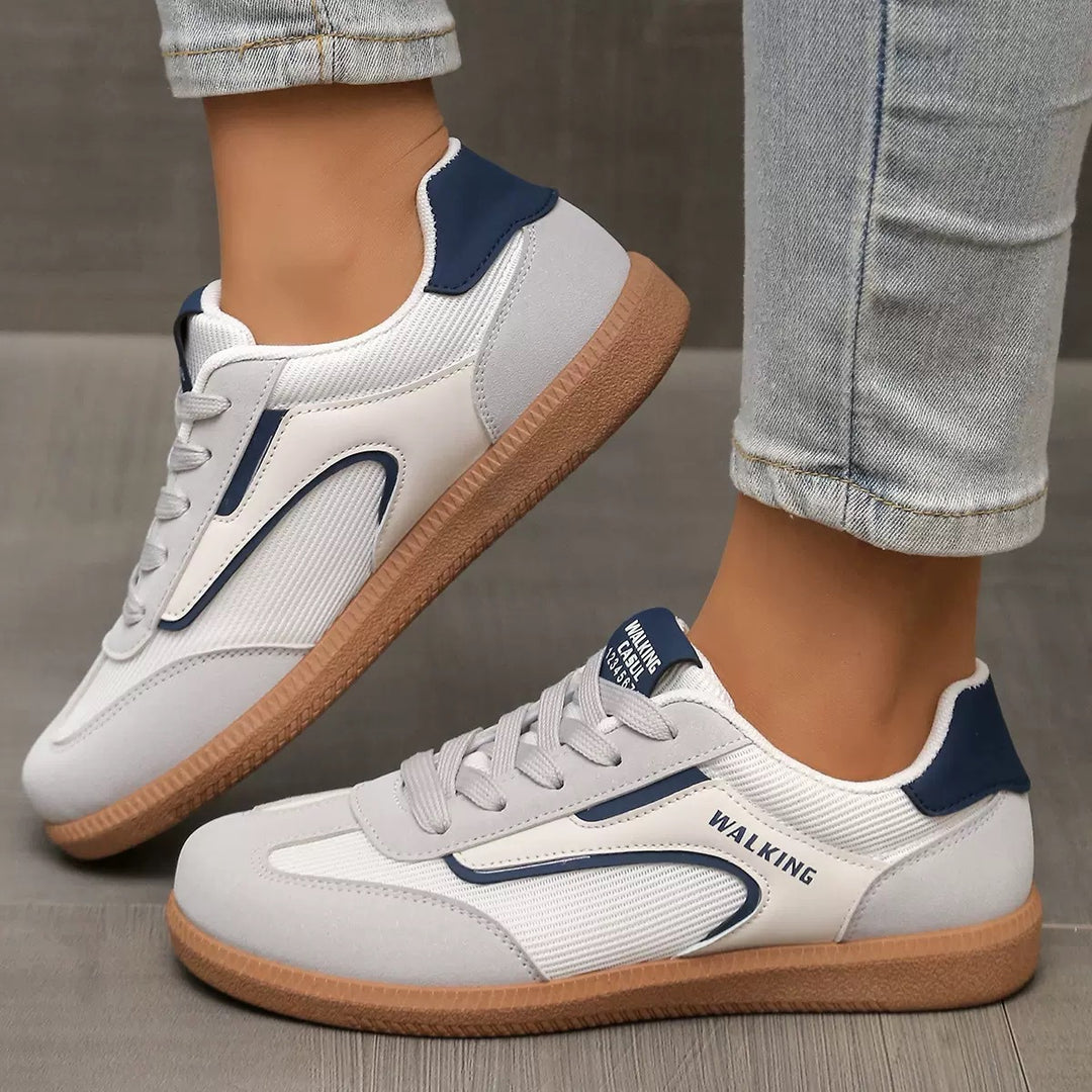 Women's Retro Sneaker with rubber sole, lightweight textile lining and comfort insole Mune Fashion