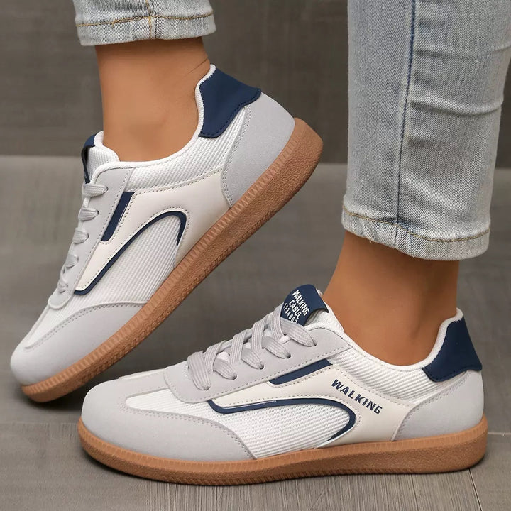 Women's Retro Sneaker with rubber sole, lightweight textile lining and comfort insole Mune Fashion