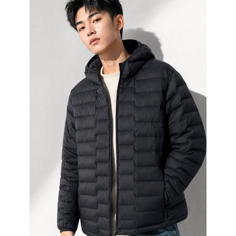 Men's Lightweight Padded Jacket with Down Look Mune Fashion