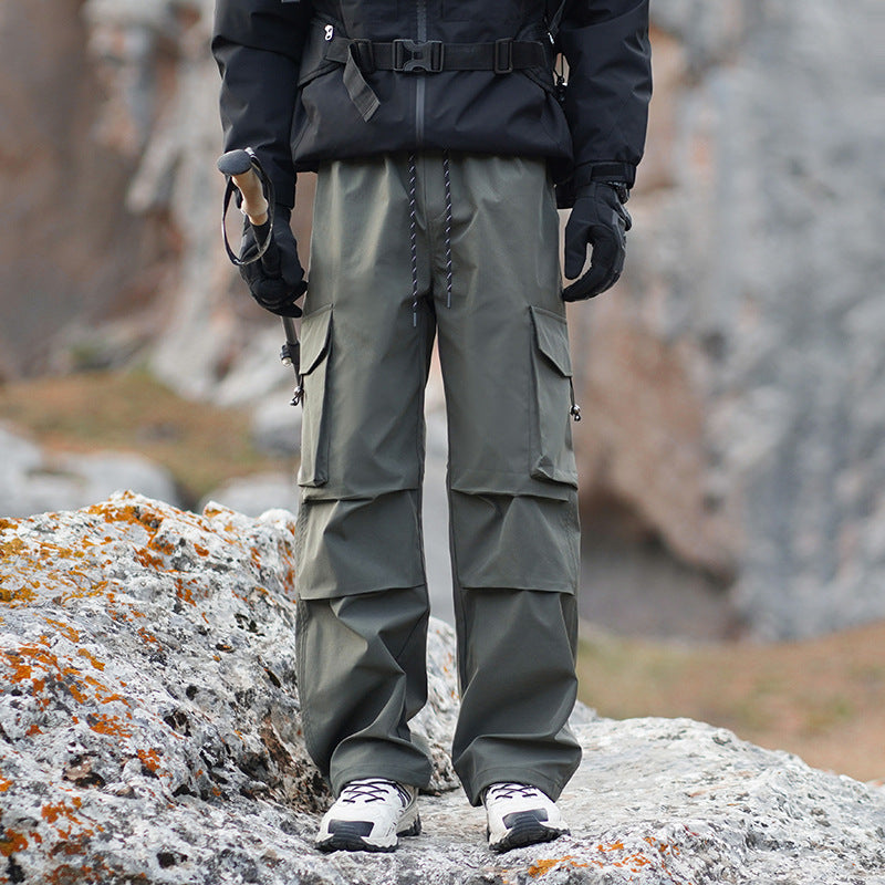 Men's Technical Outdoor Cargo Pants with Water-Repellent Stretch and Reinforced Knees Mune Fashion