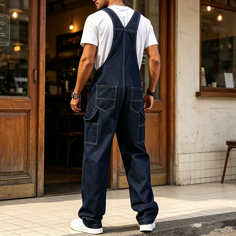 Men's Fashion Denim Overalls Mune Fashion