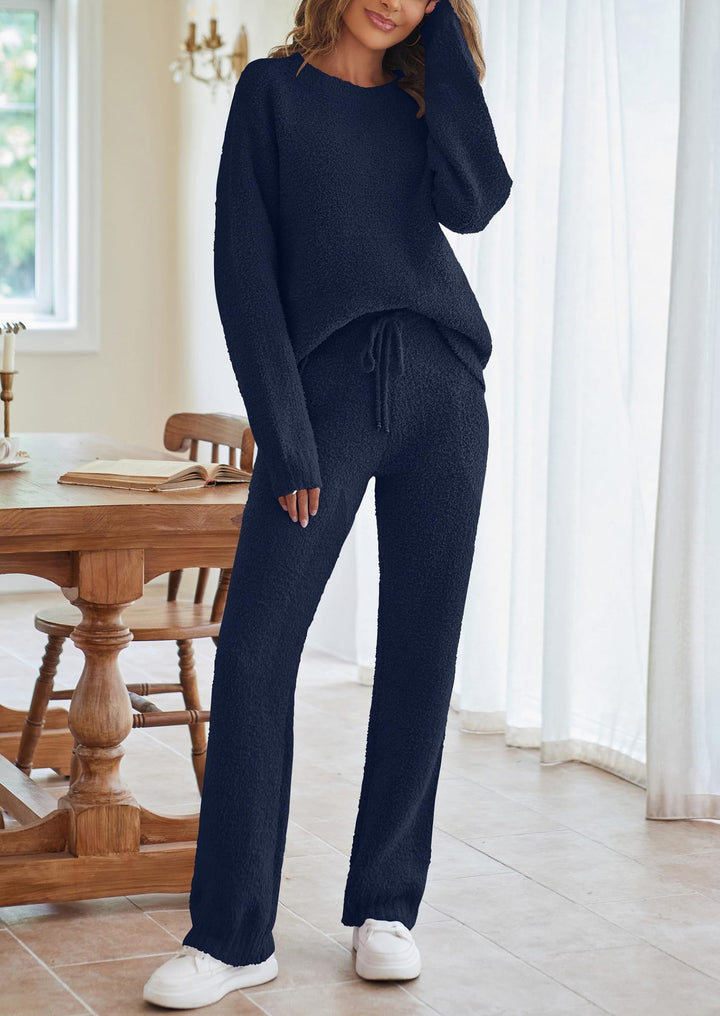 Women's cozy lounge set with oversized sweater and drawstring pants Mune Fashion