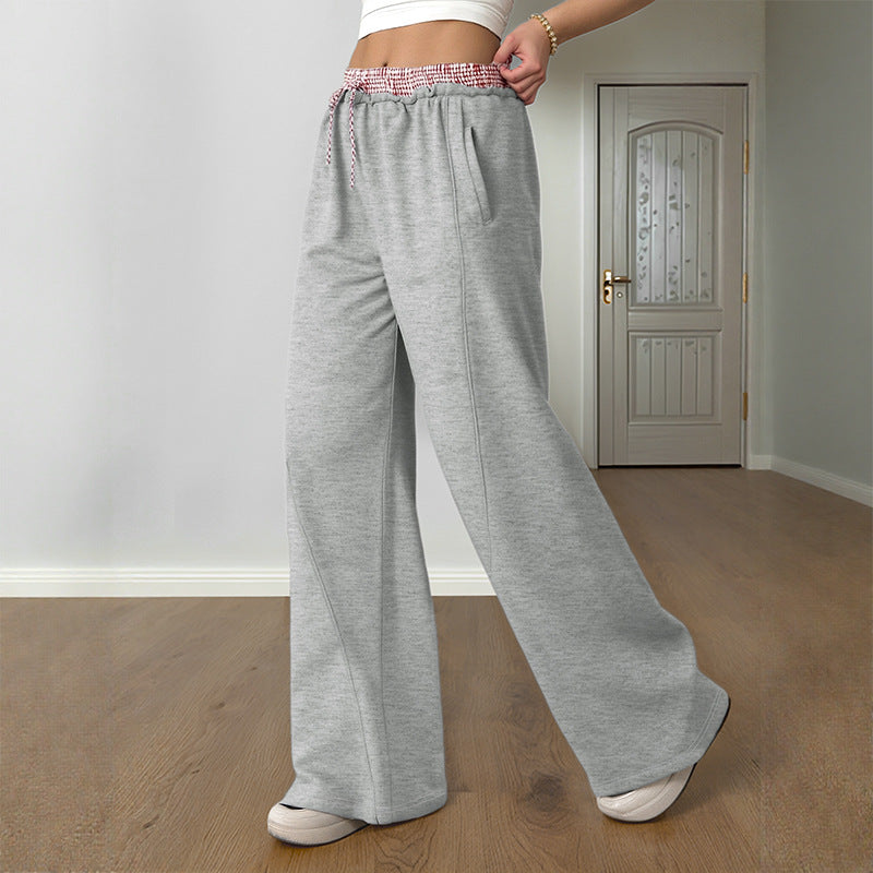 Women Casual Wide Jogging Pants Mune Fashion