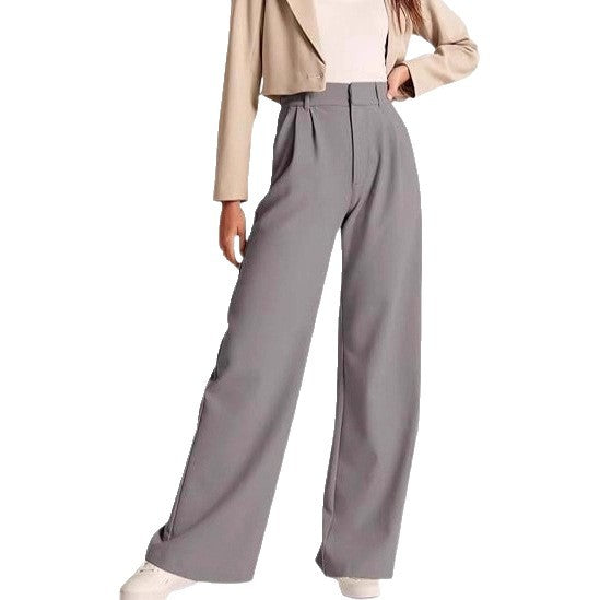 Women Elegant High-Waisted Linen Pants Mune Fashion