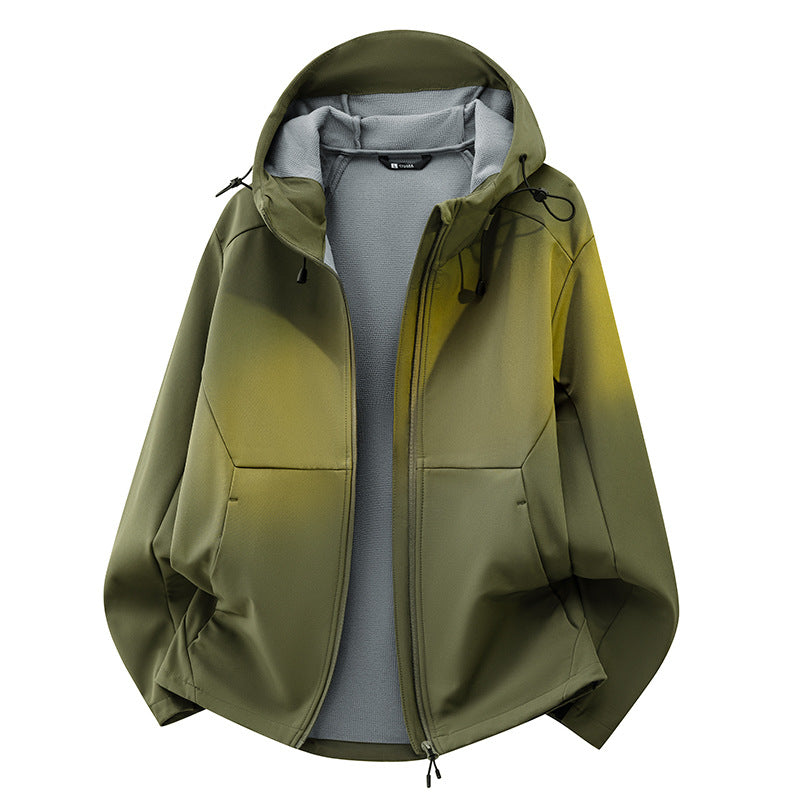 Unisex Softshell transitional jacket with fleece lining, hood & water-repellent coating Mune Fashion
