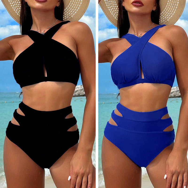 Women's High-Cut Bikini with Stylish Cut-Outs Mune Fashion