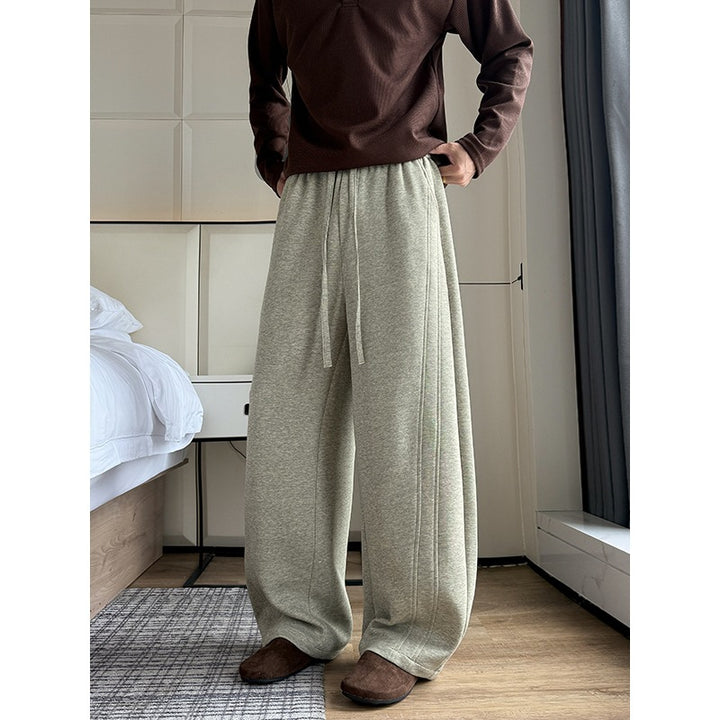 Men's Extra Wide Relaxed Lounge Pants made of breathable jersey with drawstring Mune Fashion
