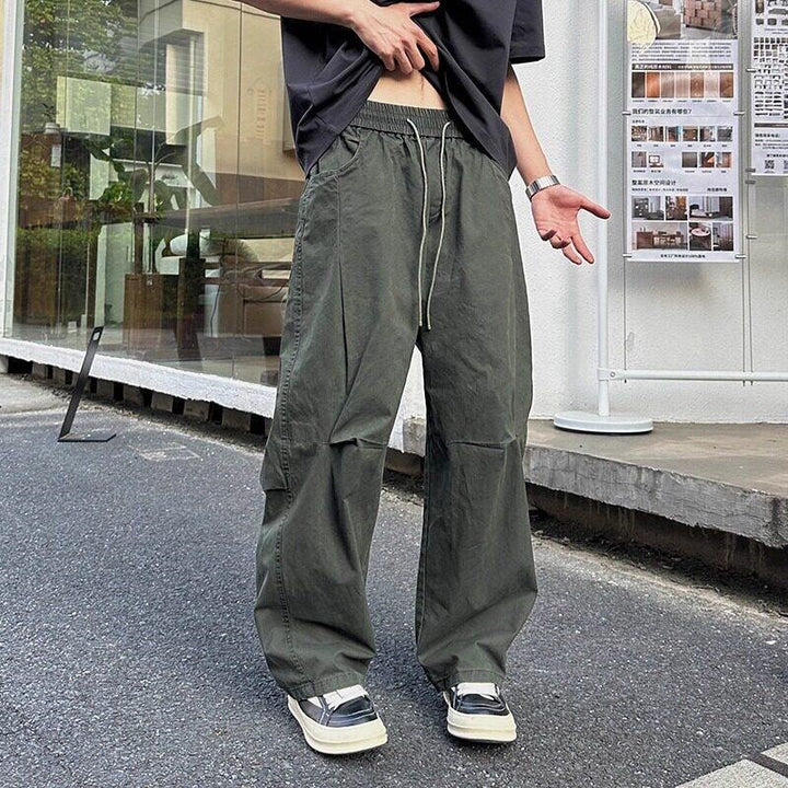 Men's Comfortable Cargo Pants with Wide Legs Mune Fashion