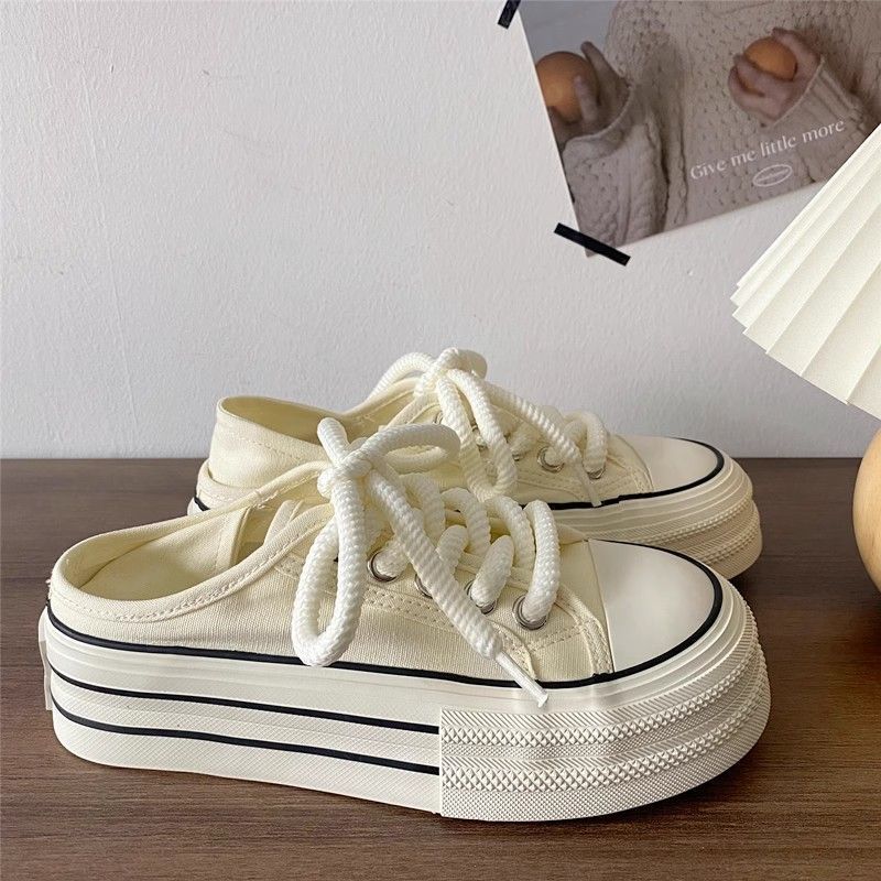 Women's Platform Sneaker with Elastic Laces and Sturdy Profile Mune Fashion