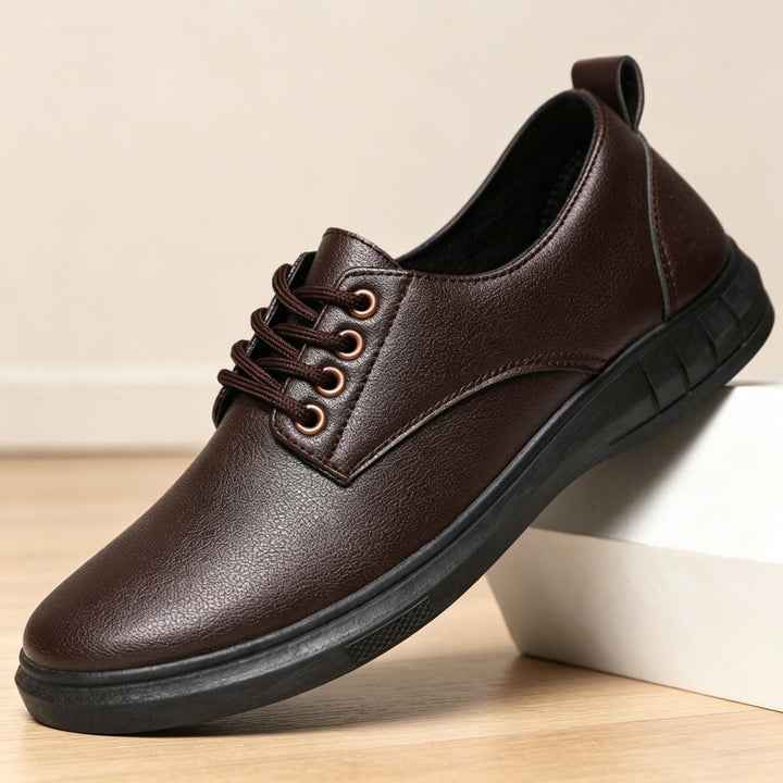 Men's Comfortable Leather Lace-Up Shoes Mune Fashion