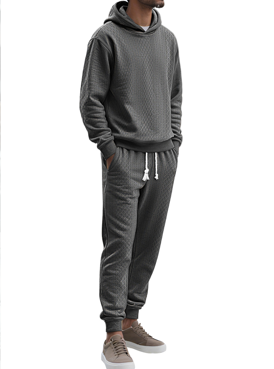 Men's Structured Lounge Set with Hoodie and Joggers Mune Fashion