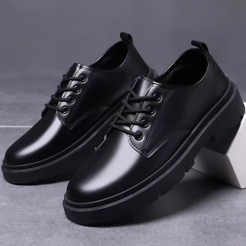 Men's Elegant Lace-up Shoes with Non-slip and Cushioning Sole Mune Fashion