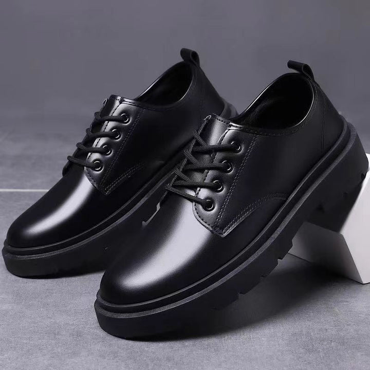 Men's Elegant Lace-up Shoes with Non-slip and Cushioning Sole Mune Fashion