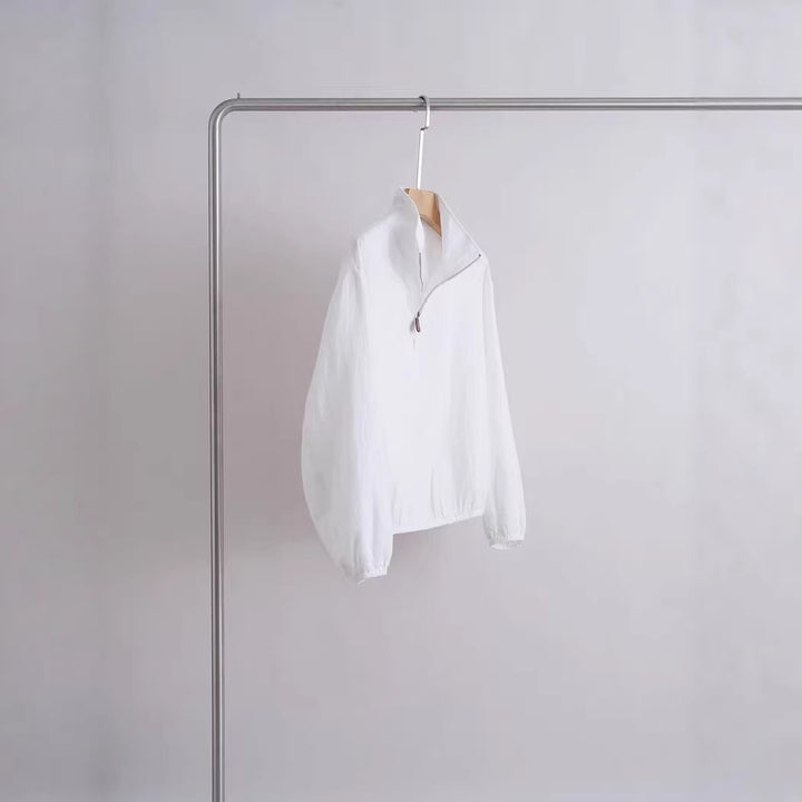 Women's Light Transitional Jacket with Stand-Up Collar Mune Fashion