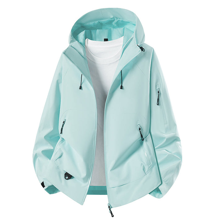 Men's Minimalist Softshell Anorak with Adjustable Hood & Welded Zip Pockets Mune Fashion