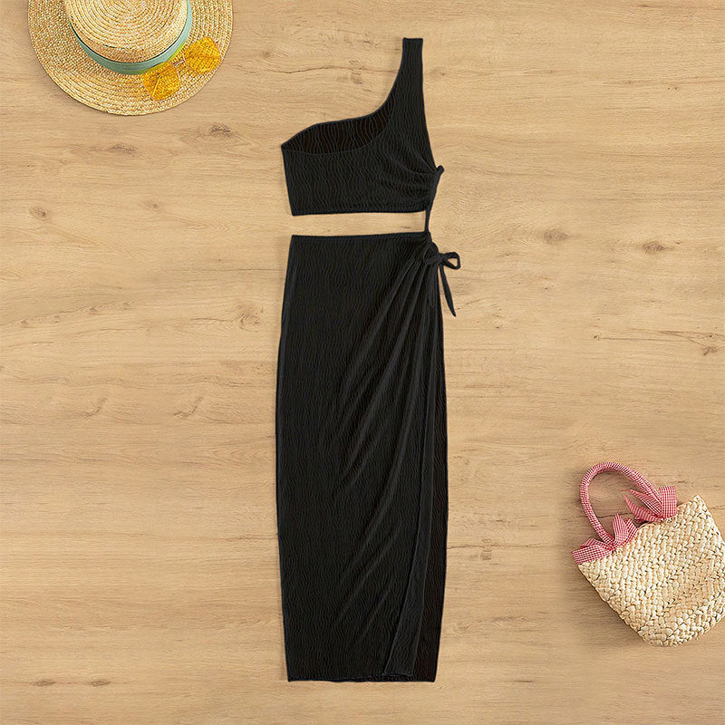 Women casual top and maxi skirt set Mune Fashion