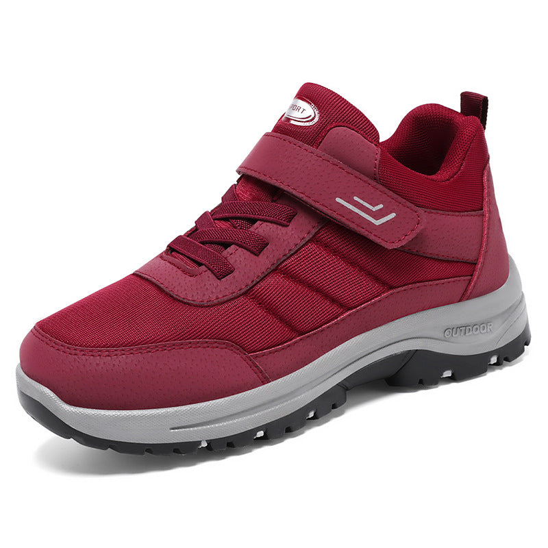 Men's multifunctional trekking walking sneakers with Velcro and lacing system, shock-absorbing EVA midsole, and deeply profiled trail sole Mune Fashion