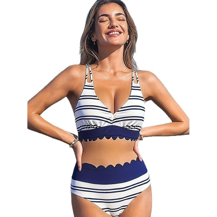 Women's Bicolor Bikini Set Mune Fashion