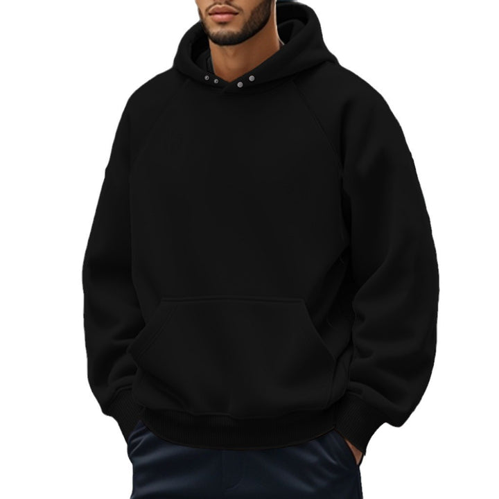 Men's oversized hoodie with kangaroo pocket, raglan sleeves, and ribbed cuffs Mune Fashion