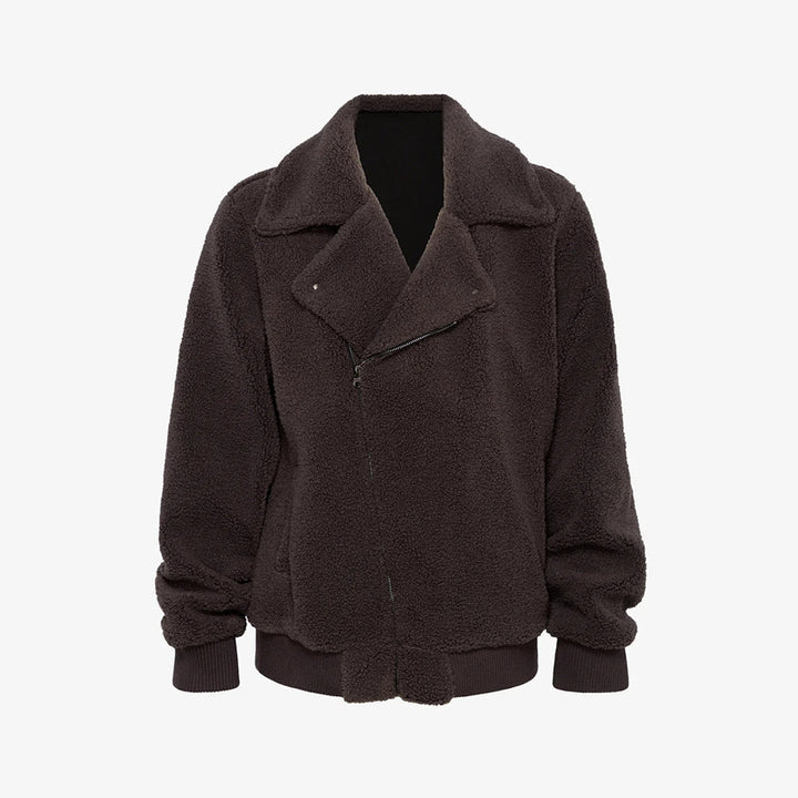 Men's Sherpa transition jacket with lapel collar and ribbed cuffs Mune Fashion
