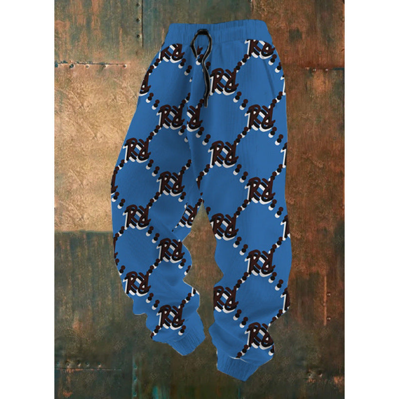 Women's Comfortable Leisure Pants with Creative Print Mune Fashion