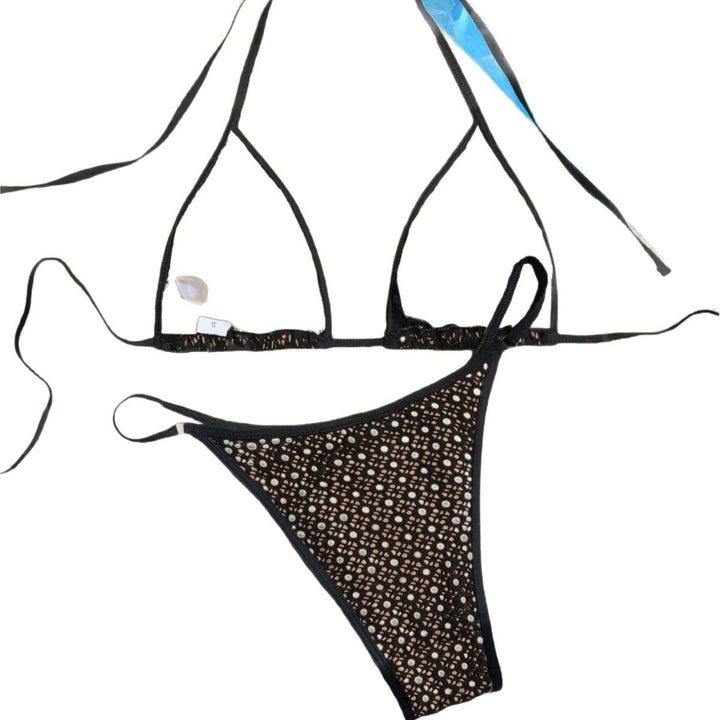 Ladies triangle bikini with airy lace look Mune Fashion