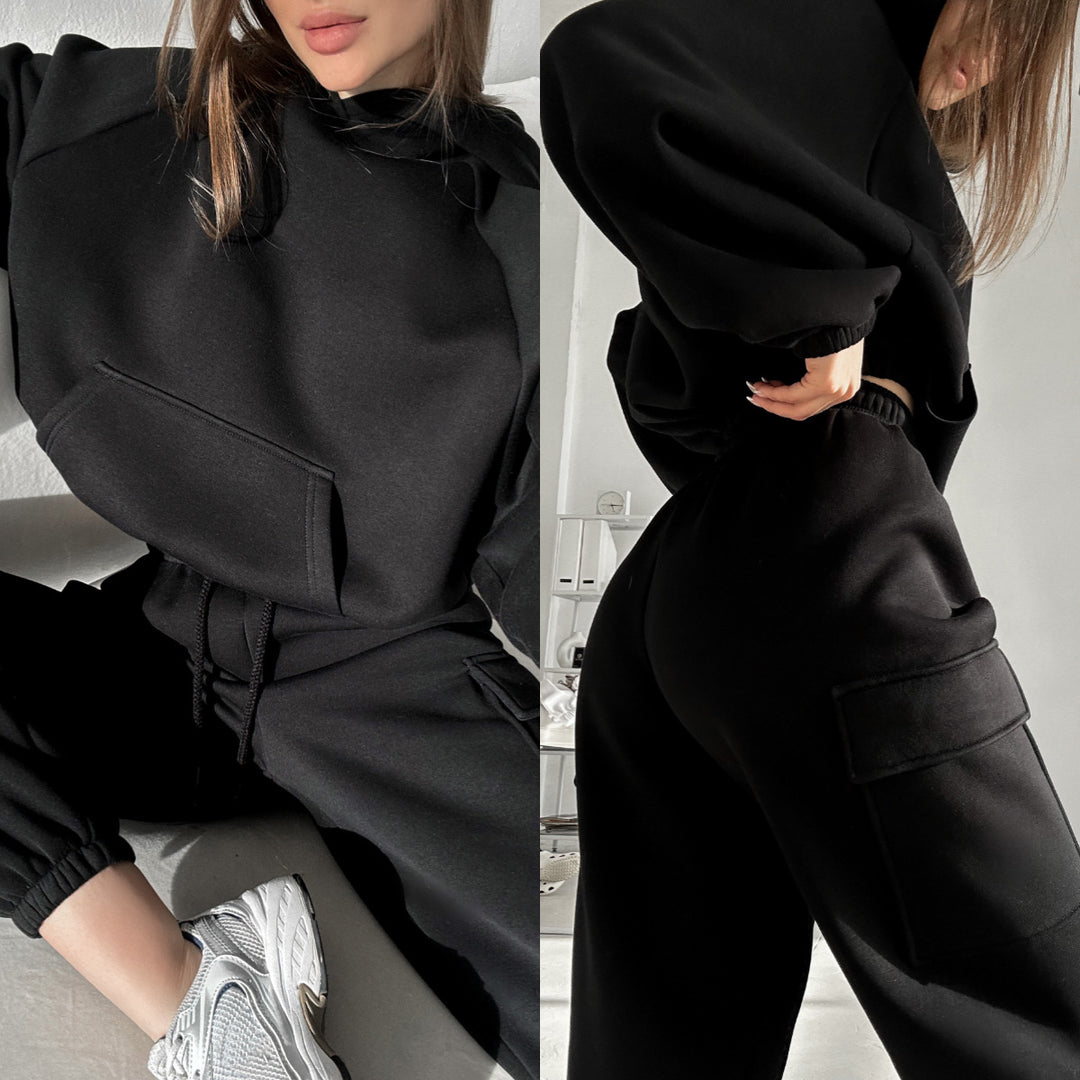 Women's oversized hoodie set with cargo joggers Mune Fashion