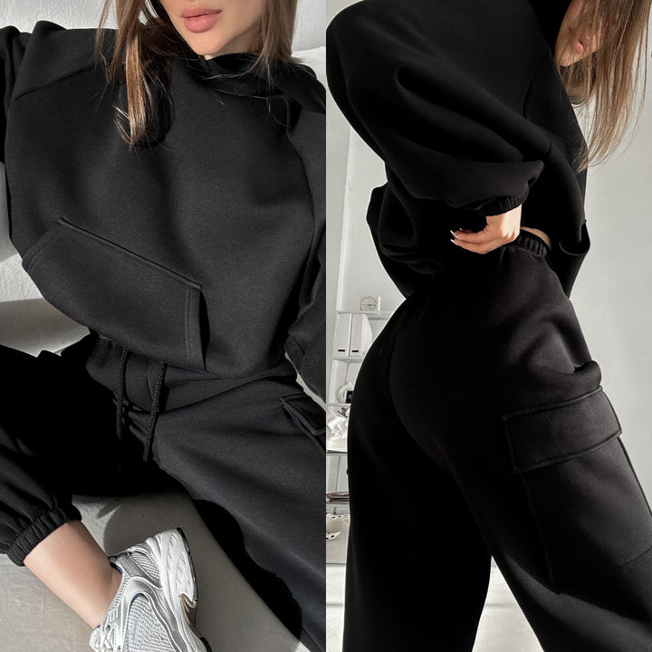 Women's oversized hoodie set with cargo joggers Mune Fashion