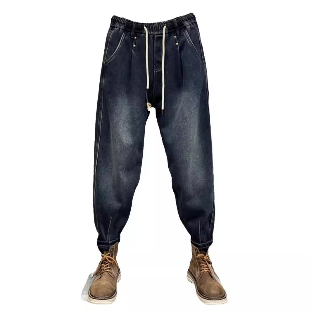 Men's Fashion Ripped Denim Jeans with Unique Patches Mune Fashion