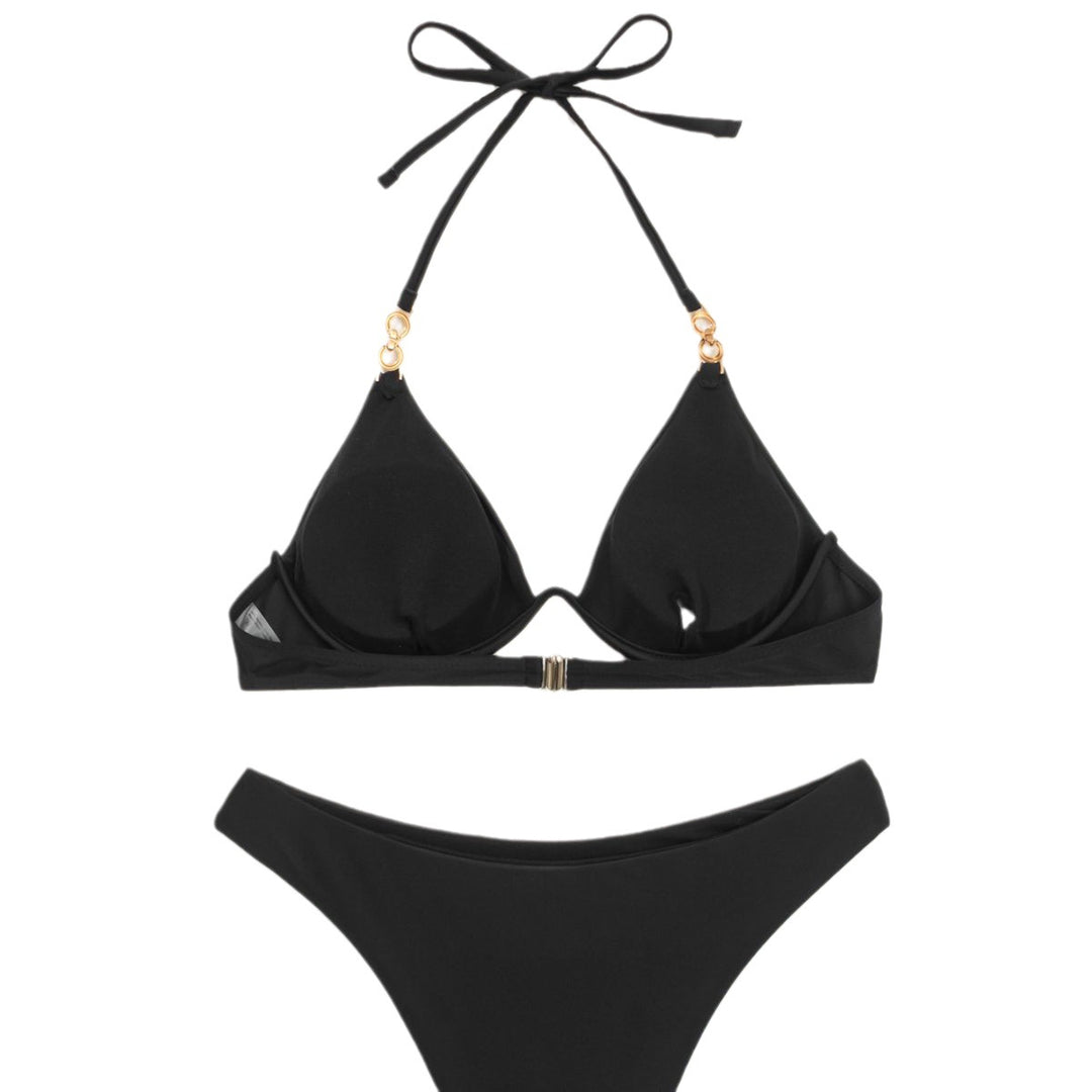 Ladies triangle bikini with adjustable straps and push-up cups Mune Fashion