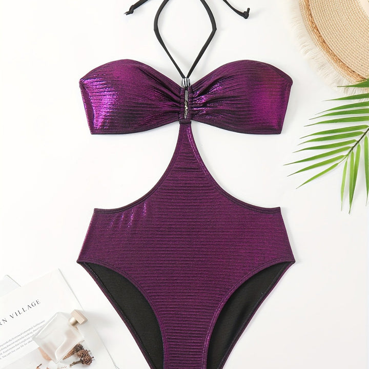 Women's Glamorous Swimsuit with Cheeky Back Cutout Mune Fashion