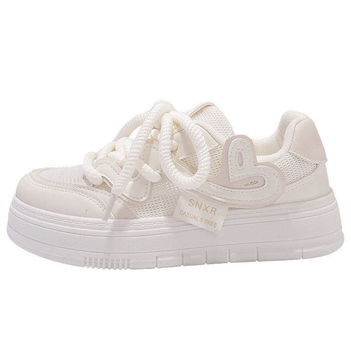 Women's Air Pump Sneakers with Cushioned Sole and Breathable Upper Material Mune Fashion