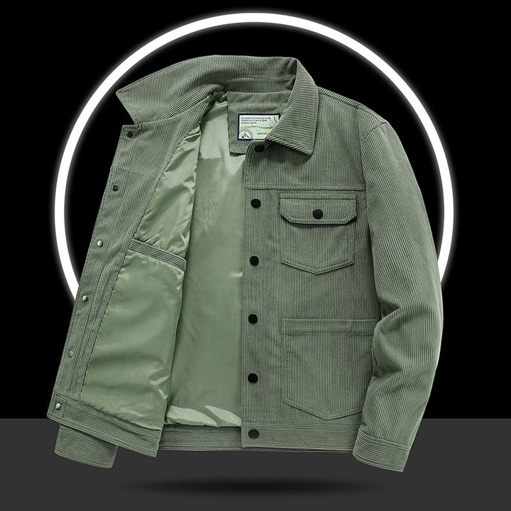 Men's Casual Cord Jacket with Practical Pockets Mune Fashion 1787797822