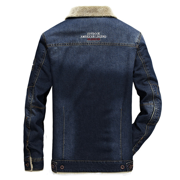 Men's denim jacket with fleece lining Mune Fashion