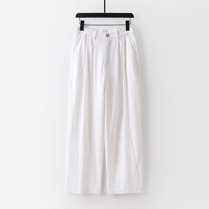 Women's wide trousers with a high waist and pleats Mune Fashion
