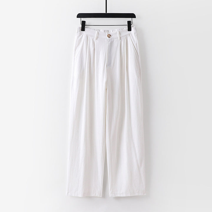 Women's wide trousers with a high waist and pleats Mune Fashion