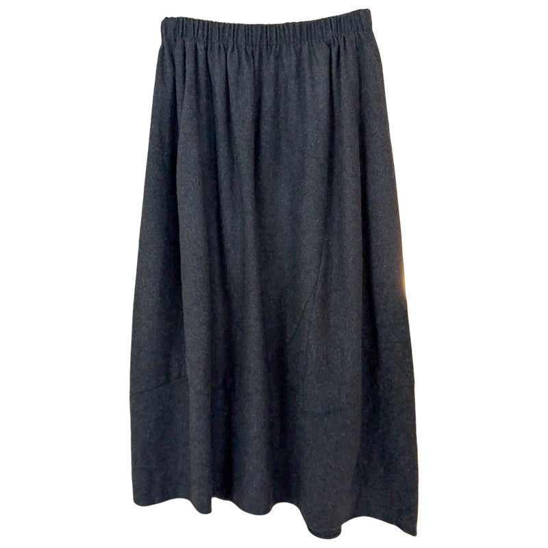 Women Elegant Midi Skirt with Casual Cut Mune Fashion