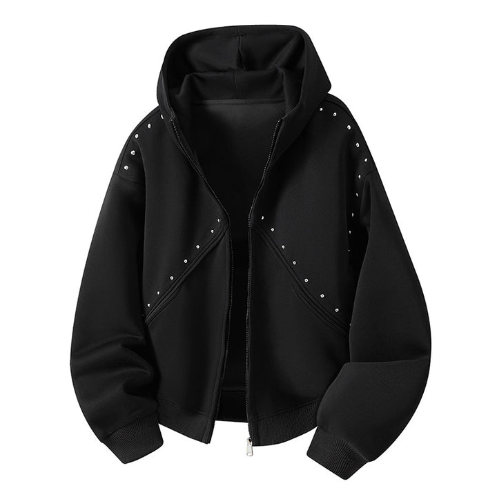 Women's Sporty Sweat Jacket with Ruffles Mune Fashion
