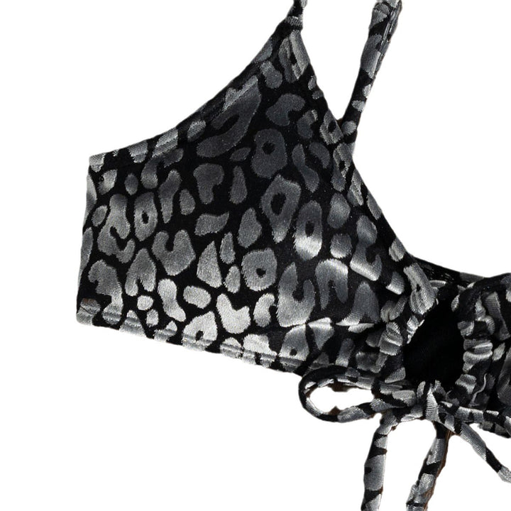 Women's Triangle Bikini with Unique Animal Print Details Mune Fashion
