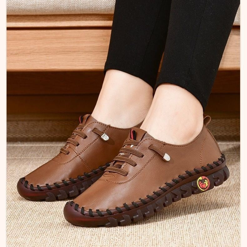 Ladies nan flexible foldable leisure sneakers with shock-absorbing profile sole Mune Fashion
