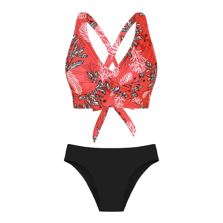 Women's Two-Piece Swimsuit with Floral Design Mune Fashion