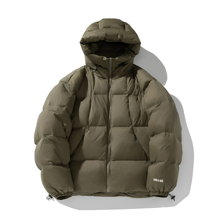 Unisex Quilted Padded Jacket with Hood and Thermal Insulation Mune Fashion