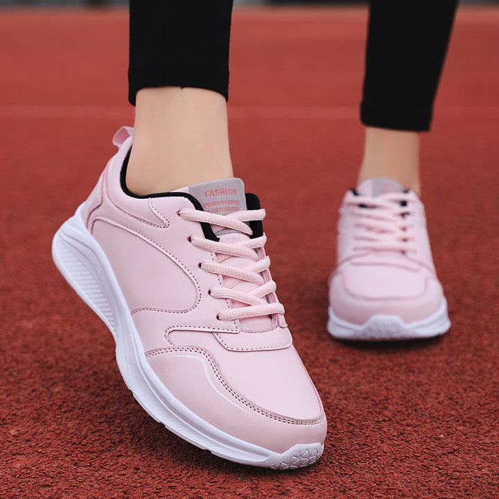 Ladies' comfortable everyday sneakers with padded shaft, shock-absorbing EVA midsole, and grippy rubber outsole Mune Fashion