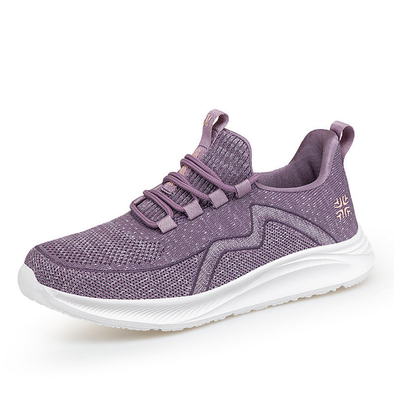 Women's breathable knitted sneakers with memory foam insole and shock-absorbing EVA midsole Mune Fashion