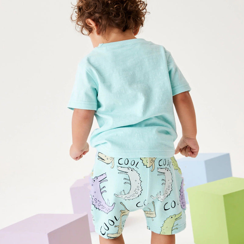 Boys Short Sleeve T-Shirt and Shorts Set Mune Fashion