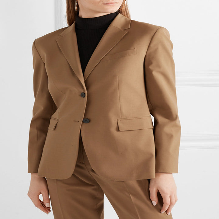 Women Tailored Two-Piece Blazer-Pant Suit in Slim Tailoring Mune Fashion