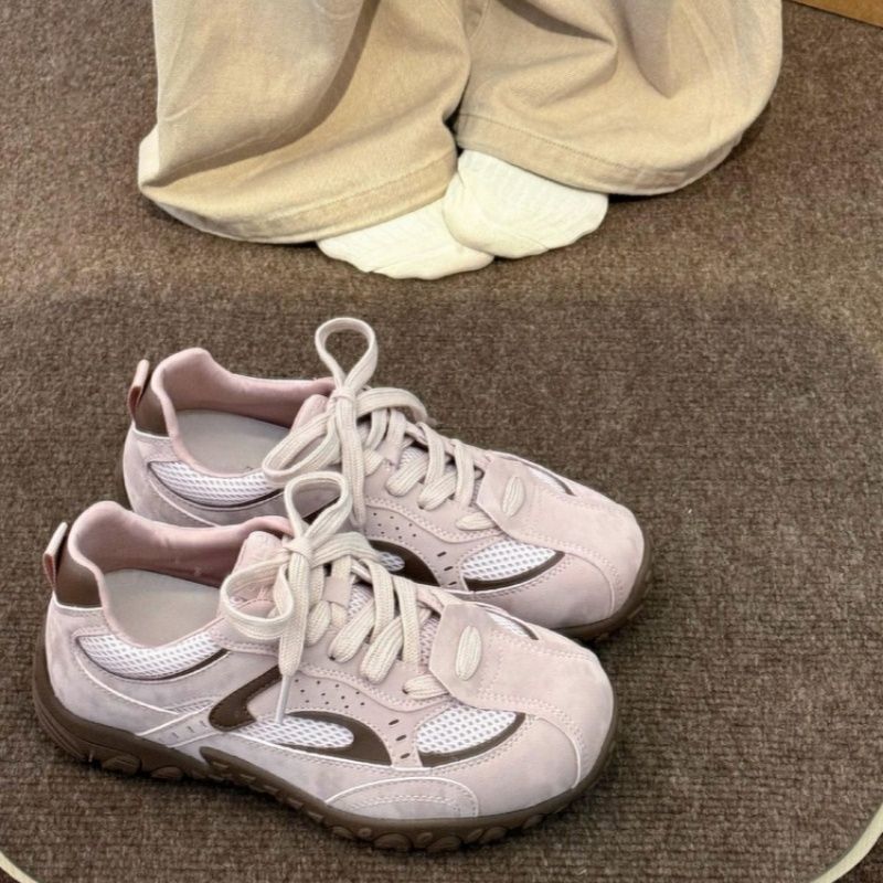 Damen Chunky Retro-Sneaker mit gepolsterter Komfortsohle und profilierter Gummisohle Mune Fashion