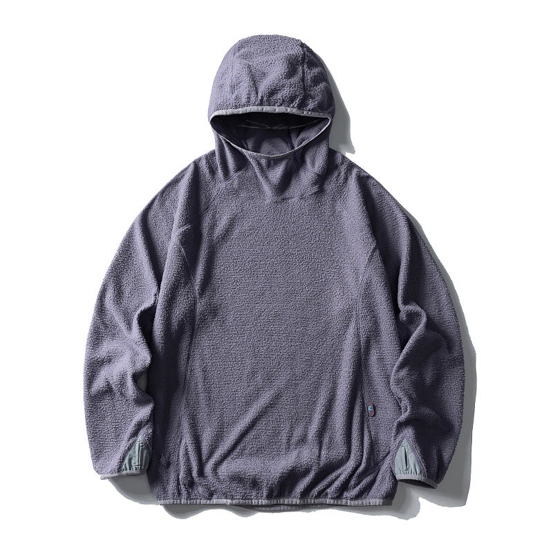 Unisex Oversize Teddy-Fleece Hoodie with hood, elastic hem and raglan sleeves Mune Fashion