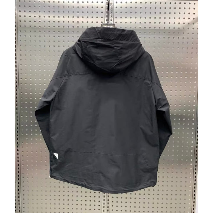 Men's Lightweight Utility Jacket with Hood, Multiple Flap Pockets and Concealed Zipper Mune Fashion
